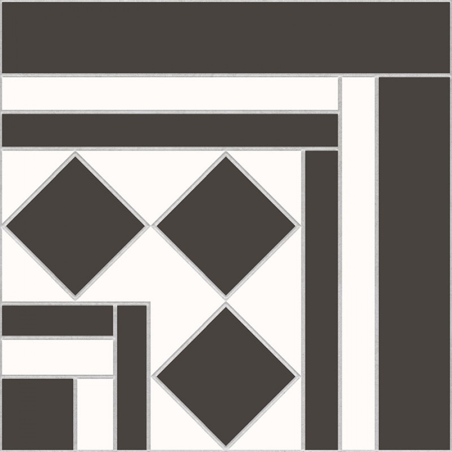 Керамогранит 23x23 Victorian Dreams Taco Bristol Black матовая Kerlife Керамогранит 23x23 Victorian Dreams Taco Bristol Black матовая Kerlife