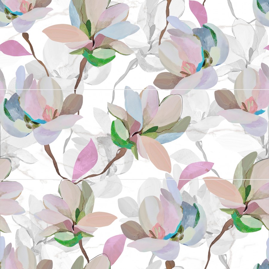 Плитка Laparet 90x90 панно Палаццо бианко OS-B414-3x-13031R сатиновая обрезная глазурованная сатинированная Плитка Laparet 90x90 панно Палаццо бианко OS-B414-3x-13031R сатиновая обрезная глазурованная сатинированная