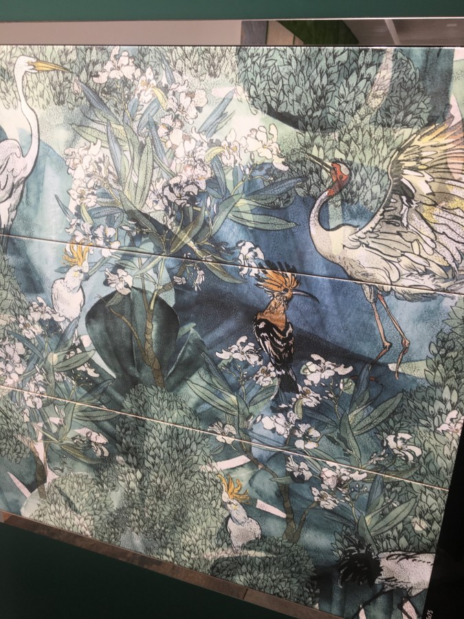 Плитка панно 75x75 8мм Ботаника (3) глянцевая бирюзовый Ceramika Konskie Плитка панно 75x75 8мм Ботаника (3) глянцевая бирюзовый Ceramika Konskie