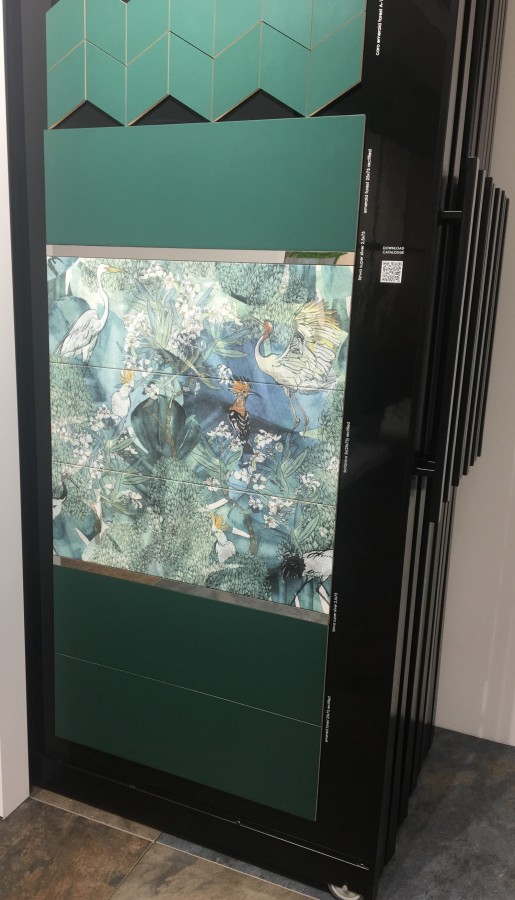 Плитка панно 75x75 8мм Ботаника (3) глянцевая бирюзовый Ceramika Konskie Плитка панно 75x75 8мм Ботаника (3) глянцевая бирюзовый Ceramika Konskie