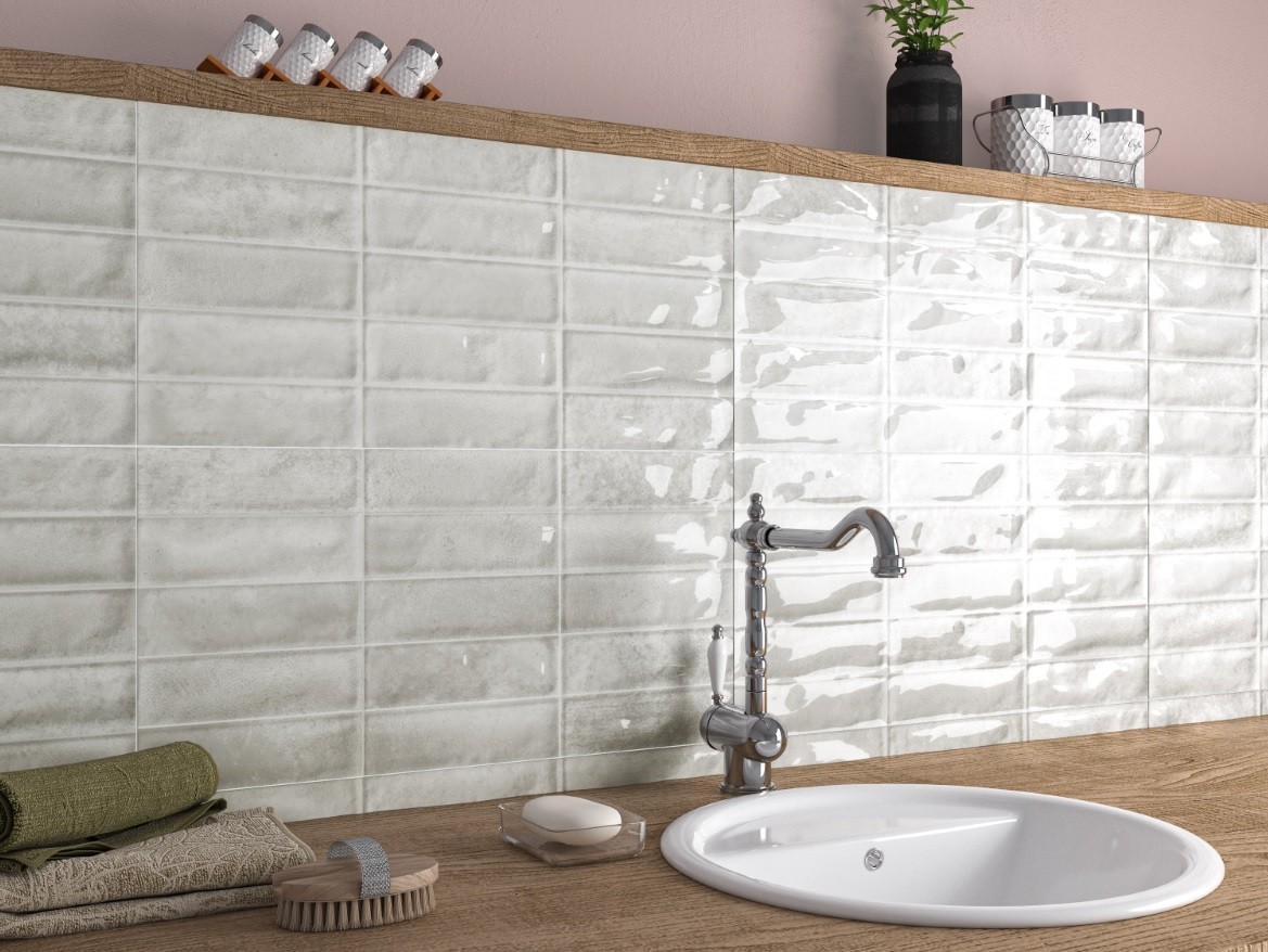 Плитка настенная 60x32 9мм Пул серая 1.52 глянцевая зелёный Ecoceramic Плитка настенная 60x32 9мм Пул серая 1.52 глянцевая зелёный Ecoceramic