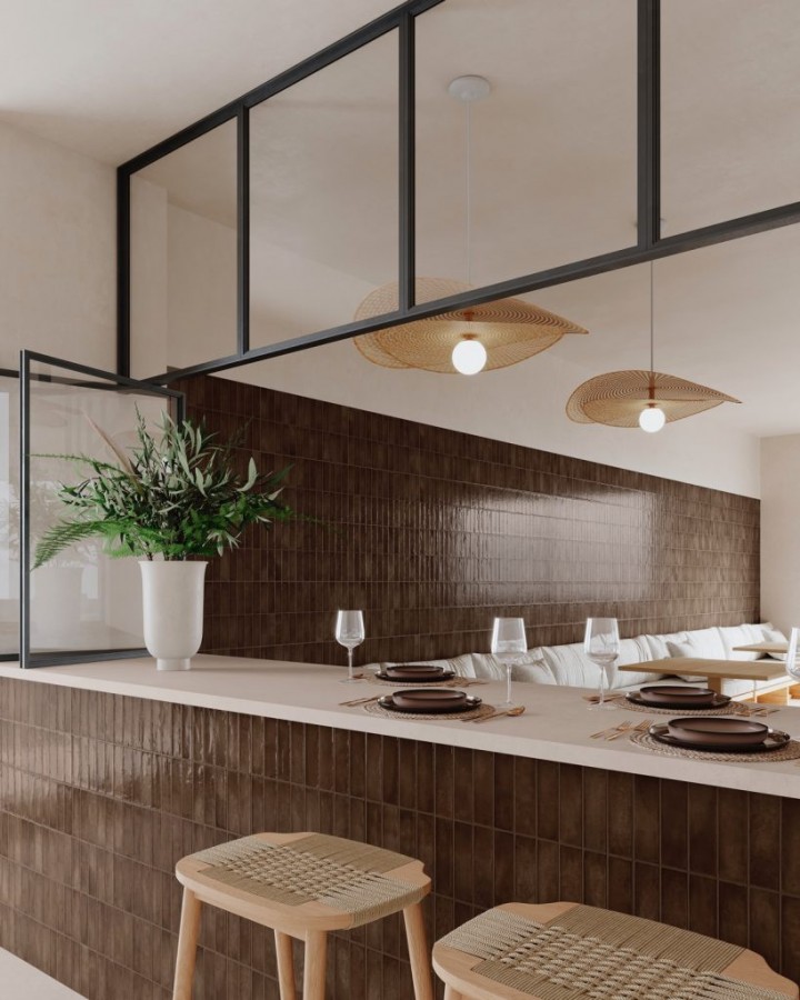 Плитка 63x32 Deco Artis Plus Cocoa 1.00 глянцевая коричневый Gayafores Плитка 63x32 Deco Artis Plus Cocoa 1.00 глянцевая коричневый Gayafores