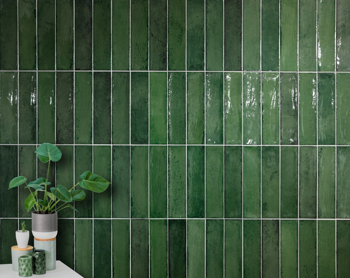 Плитка настенная 30x8 8мм Мартиника Green глянцевая зелёный Monopole Плитка настенная 30x8 8мм Мартиника Green глянцевая зелёный Monopole
