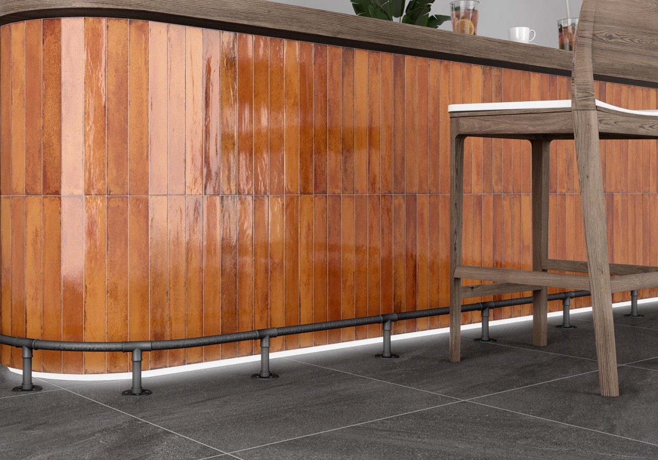 Плитка для ванны 40x5 8мм Сердена терракотовая глянцевая оранжевый Monopole Плитка для ванны 40x5 8мм Сердена терракотовая глянцевая оранжевый Monopole