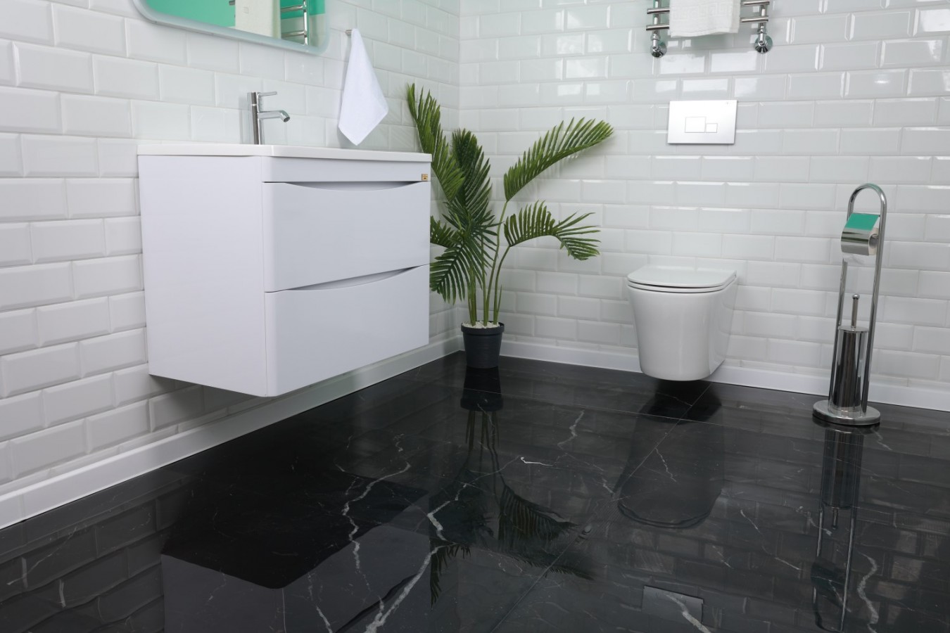 Плитка настенная 120x60 9мм Ройял черный зеркальный глянец 1.44 полированная белый Realistik Плитка настенная 120x60 9мм Ройял черный зеркальный глянец 1.44 полированная белый Realistik