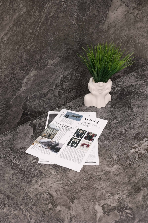 Плитка настенная 120x60 8мм Роялиш черный матовый карвинг матовая графит Realistik Плитка настенная 120x60 8мм Роялиш черный матовый карвинг матовая графит Realistik