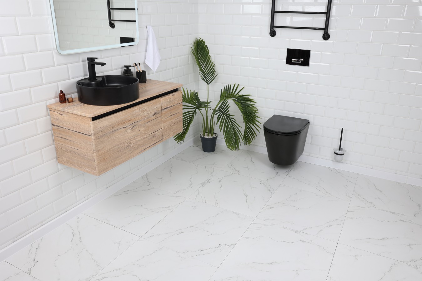 Плитка напольная 60x60 9мм Каррара белый матовая белый Realistik Плитка напольная 60x60 9мм Каррара белый матовая белый Realistik