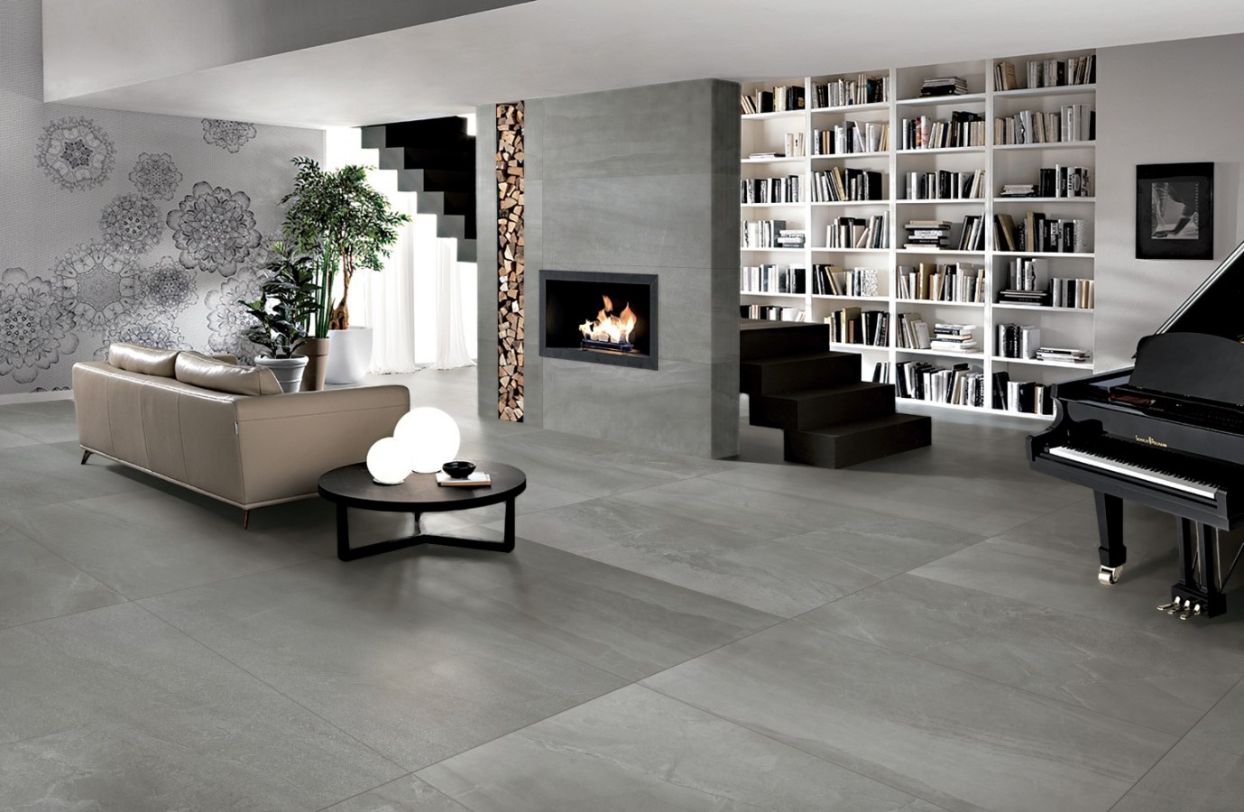 Плитка напольная 60x60 9мм Зевс графитовый матовый матовая серый Realistik Плитка напольная 60x60 9мм Зевс графитовый матовый матовая серый Realistik