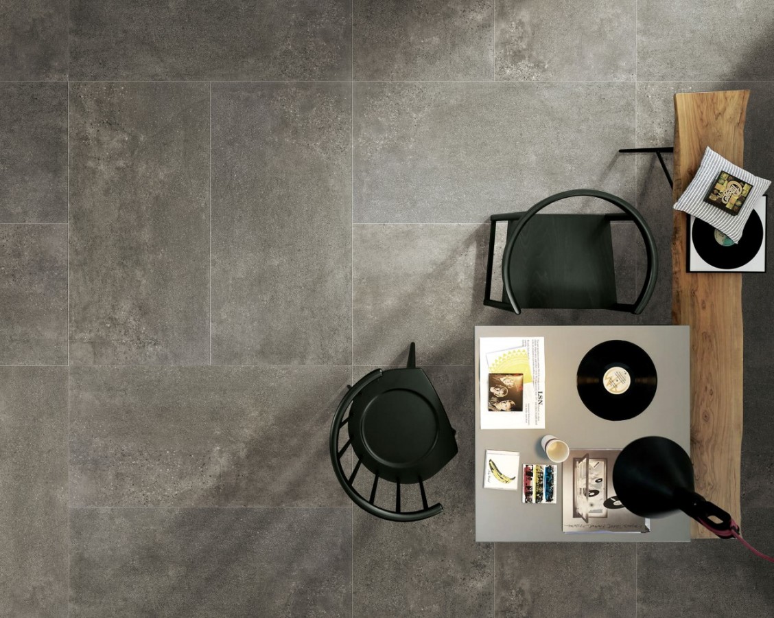 Плитка напольная 60x60 9мм Фиджи стальной матовый матовая графит Realistik Плитка напольная 60x60 9мм Фиджи стальной матовый матовая графит Realistik