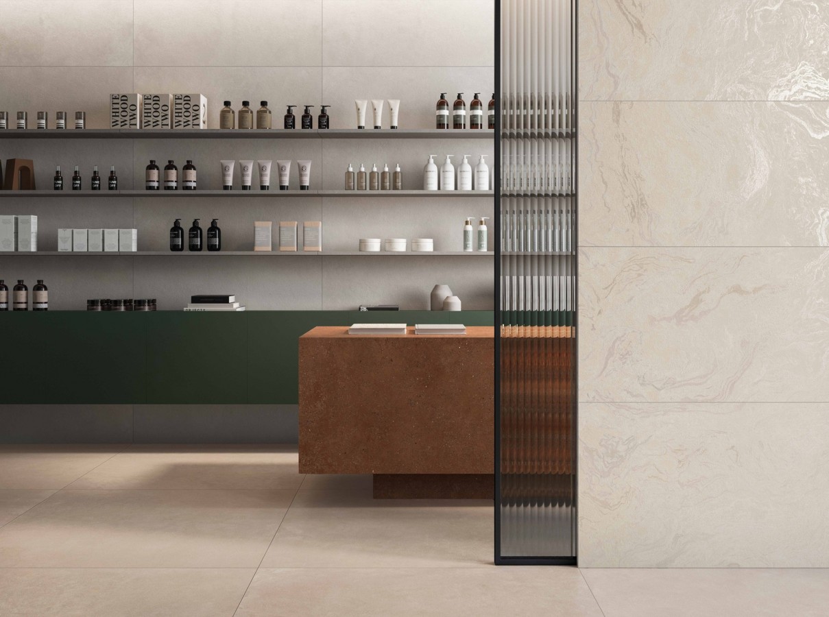 Плитка 120x60 8мм ЛиквидСилк Слоновая Кость МатR10A матовая Vitra Плитка 120x60 8мм ЛиквидСилк Слоновая Кость МатR10A матовая Vitra