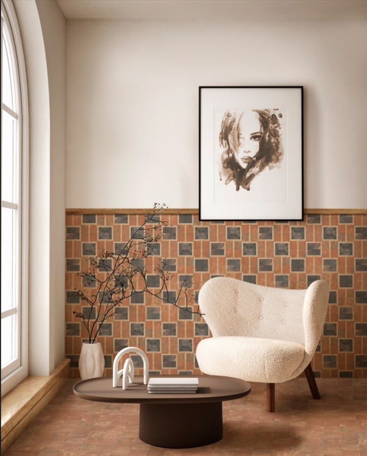 Плитка 12x12 8мм Бёрнт Арсилья 0.5 коричневый Nanda Tiles Плитка 12x12 8мм Бёрнт Арсилья 0.5 коричневый Nanda Tiles