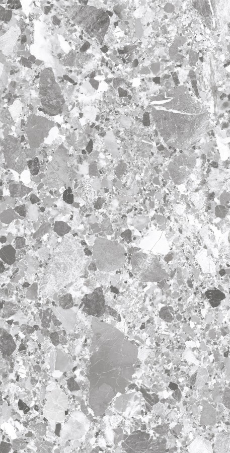 Керамогранит 120x60 8мм матовая с микрогранулами SL1004-A Terragona Silver серый терраццо Arcadia Ceramica Керамогранит 120x60 8мм матовая с микрогранулами SL1004-A Terragona Silver серый терраццо Arcadia Ceramica