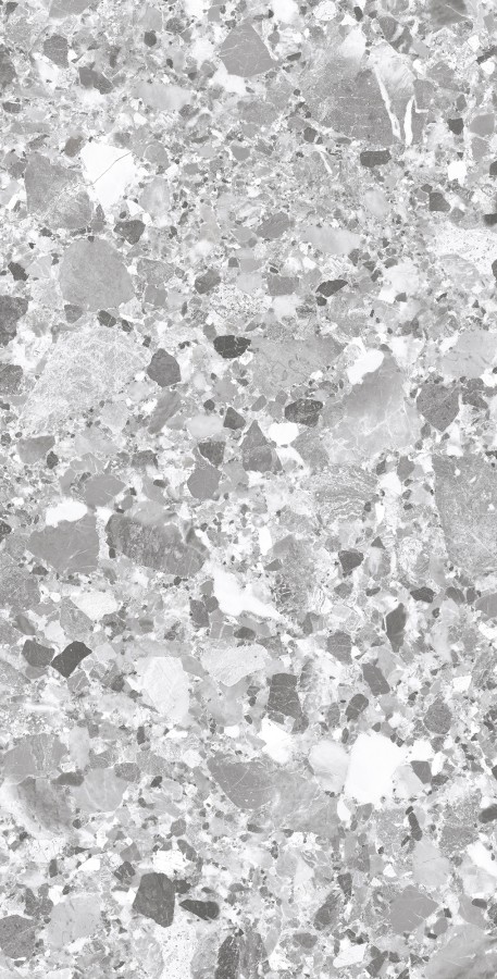Керамогранит 120x60 8мм матовая с микрогранулами SL1004-A Terragona Silver серый терраццо Arcadia Ceramica Керамогранит 120x60 8мм матовая с микрогранулами SL1004-A Terragona Silver серый терраццо Arcadia Ceramica