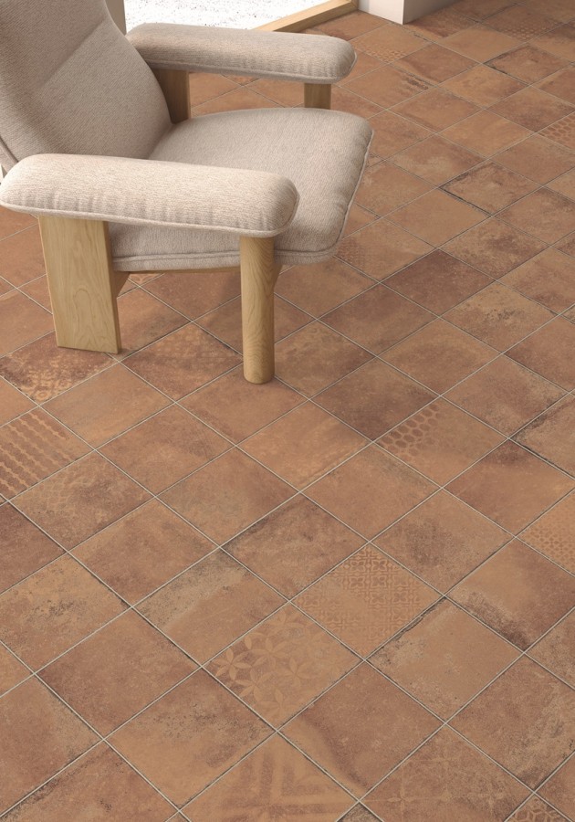 Плитка настенная 45x45 9мм Куб Квинта Котто матовая коричневый La Platera Плитка настенная 45x45 9мм Куб Квинта Котто матовая коричневый La Platera