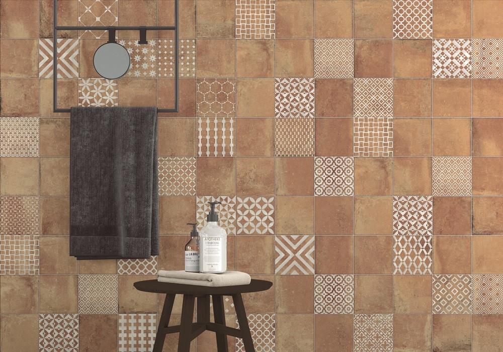 Плитка настенная 45x45 9мм Куб Квинта Котто каррара матовая коричневый La Platera Плитка настенная 45x45 9мм Куб Квинта Котто каррара матовая коричневый La Platera